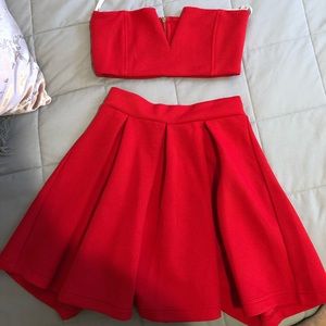 Sabo skirt red set